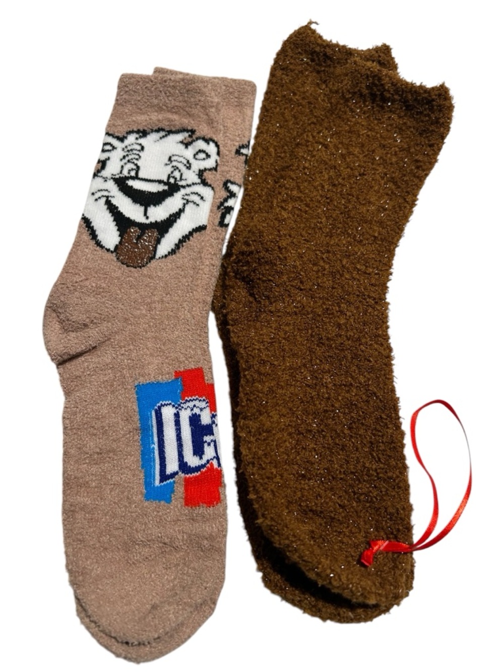 Cozy Brown Fuzzy Socks - Pack of 2